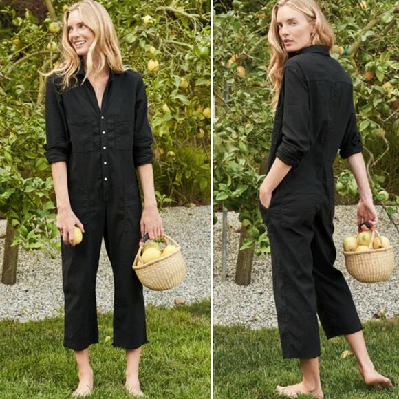 Frank and Eileen Jumpsuit NORTHERN IRELAND Black Playsuit Romper Size M - Picture 2 of 8